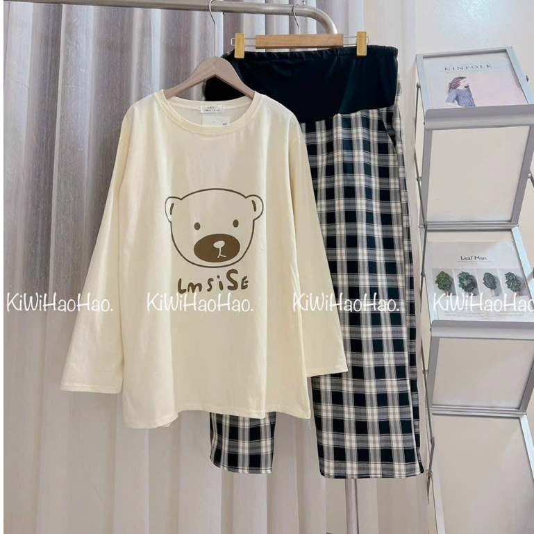 Bộ Áo Gấu Mặc Thai Kỳ Và Sau Sinh