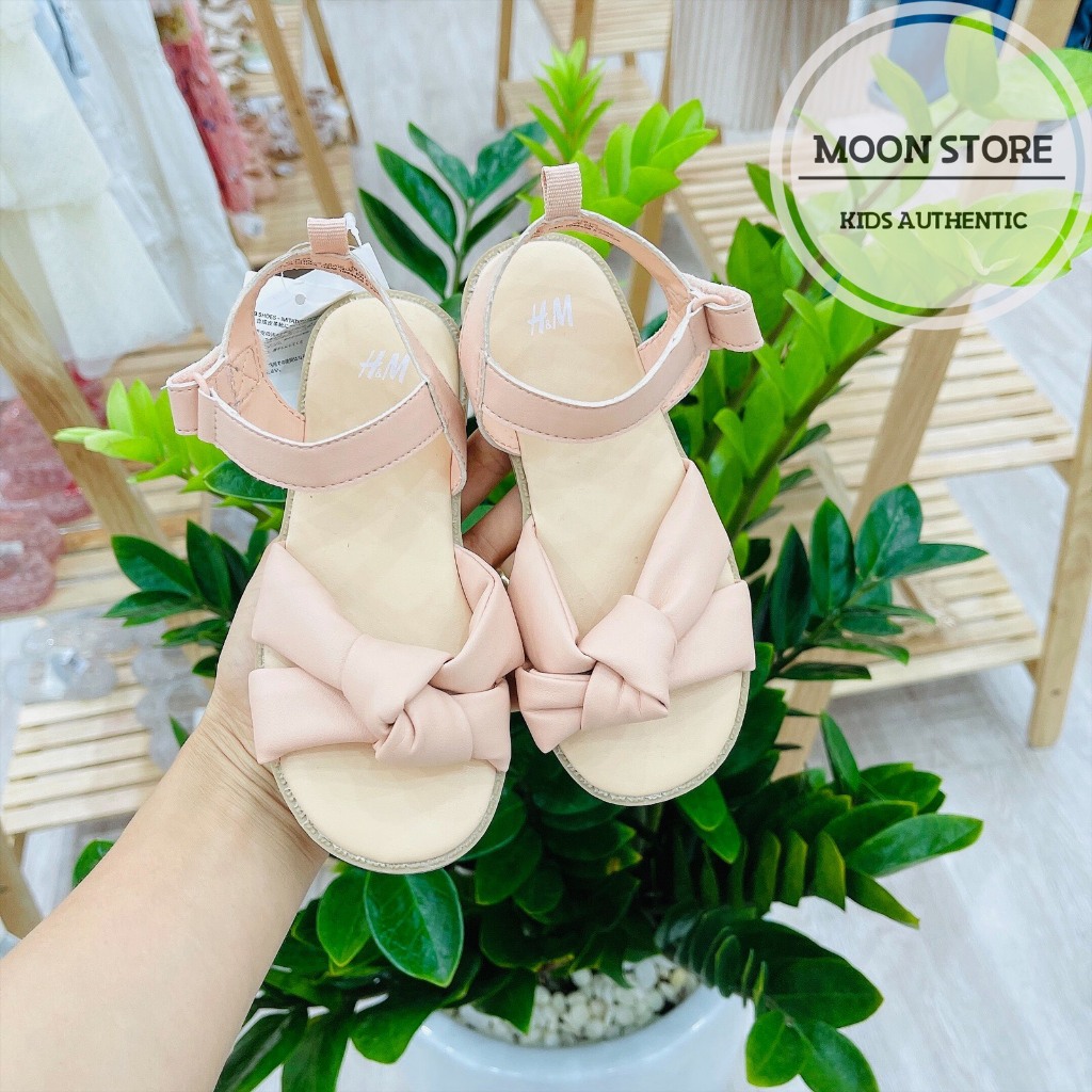 Xả kho l Dép Quai Cho Bé gái Hm Auth sandal cho bé đi học