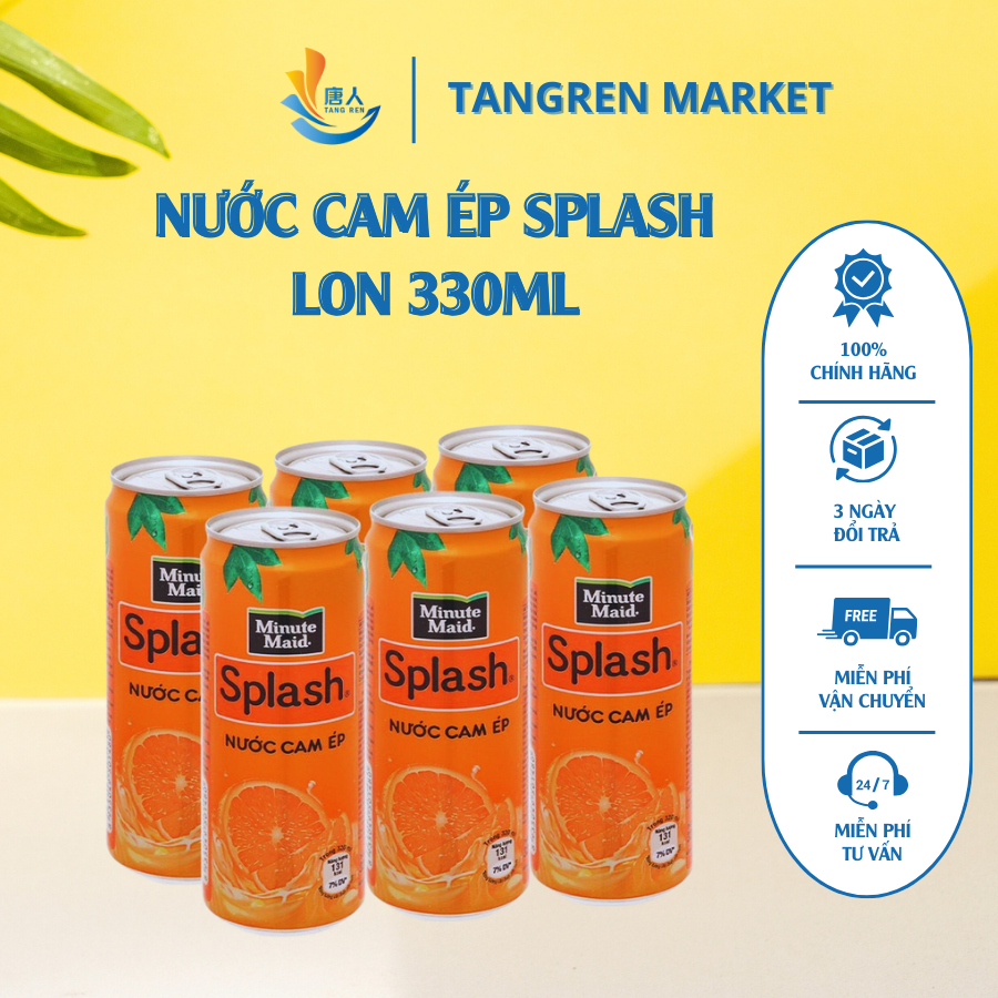 NƯỚC CAM ÉP SPLASH LON 330ML