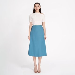 MAYBI Chân váy midi xòe phối đan dây