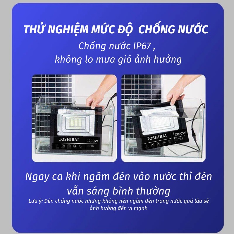 Đèn Led Năng Lượng Mặt Trời TOSHIBAI Chiếu Sáng Tốt Chống Nước Tuyệt Đối PAPAA.HOME