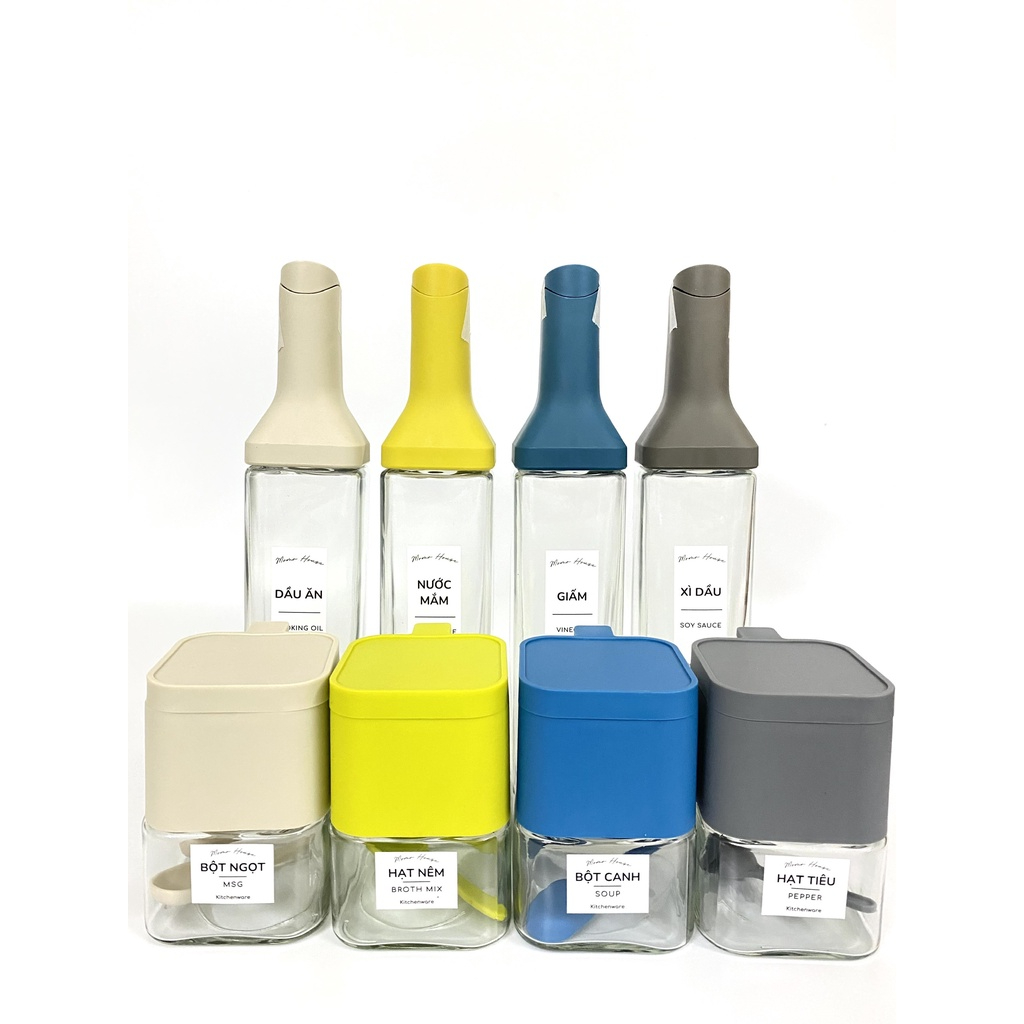 Tem Nhãn Dán Hũ Đựng Gia Vị, Muối, Bột Ngọt, Hạt Nêm