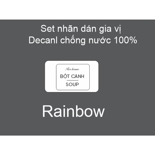Tem Nhãn Dán Hũ Đựng Gia Vị, Muối, Bột Ngọt, Hạt Nêm