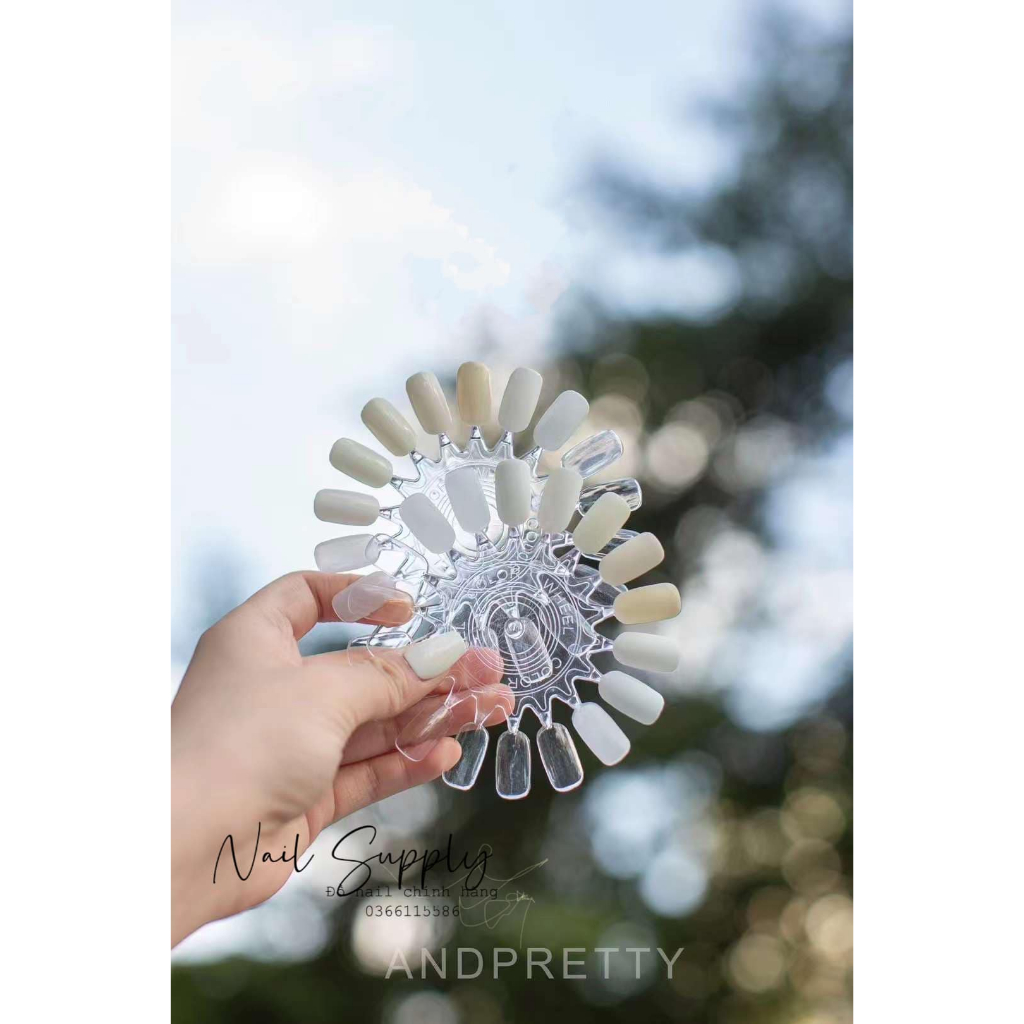 Bộ sơn gel trắng sữa AndPretty 10 màu tặng kèm bảng màu siêu xinh