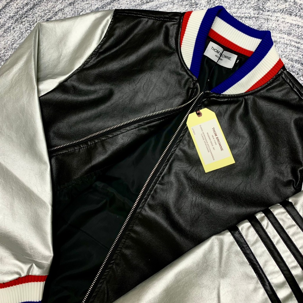 Áo bomber THôME da 3 sọc chất lượng hàng cao cấp không đụng chợ