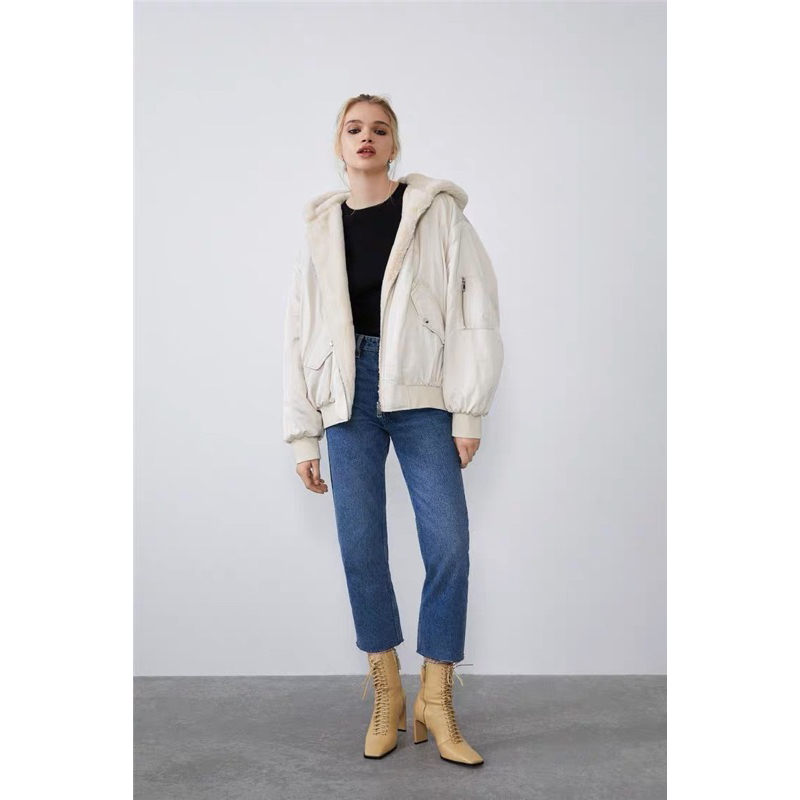 Áo khoác gió lót lông