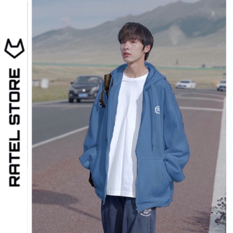 Áo Hoodie Zip Nam Nữ 1990live Mũ To, Áo nỉ form rộng Unisex.