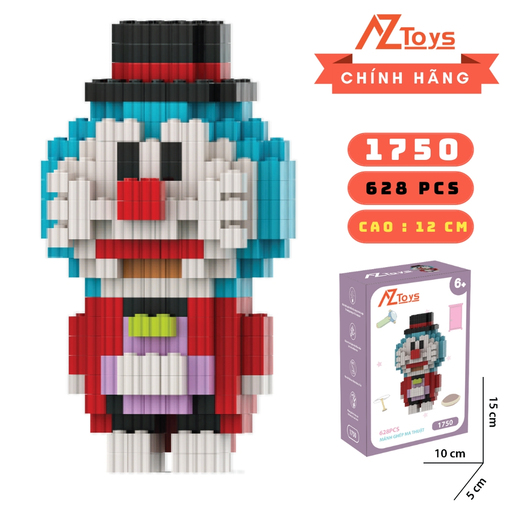Mô hình lắp ráp xếp hình AZtoys mini 3D siêu dễ thương , đồ chơi anime hoạt hình các nhân vật , đồ chơi trí tuệ- Mã 1755