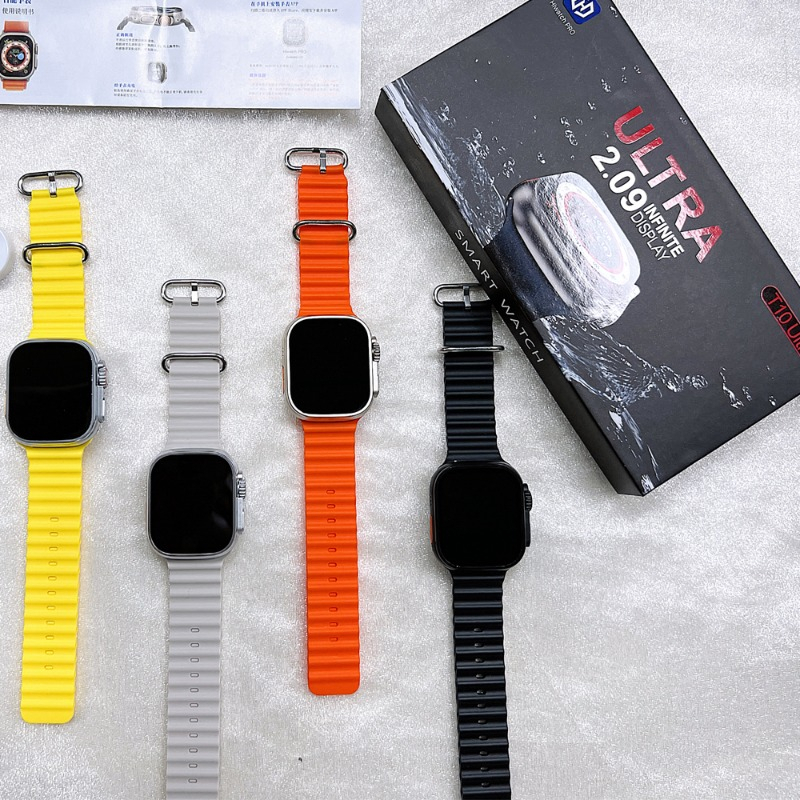 Đồng Hồ Thông Minh T10 ultra series 8 nfc Kết Nối bluetooth Màn Hình hd Hỗ Trợ Sạc android ios. BH 6 THÁNG