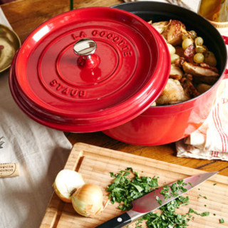 Staub - Nồi tròn màu đỏ cherry - 26cm