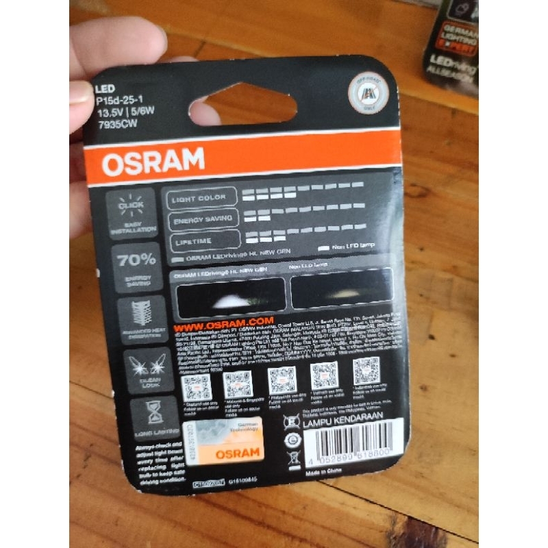 BÓNG ĐÈN LED 2 CHÂN DÙNG CHO DREAM/WAVE HÀNG CHÍNH HÃNG OSRAM