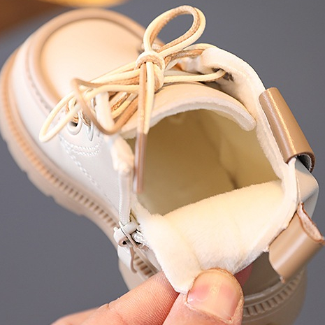 Bốt xinh cho bé_Giày bốt khóa da mềm phối dây cực xinh êm mềm nhẹ sz 16-20_Giày của bé 365