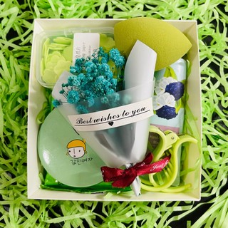 Combo quà tặng bạn gái set quà diy cute sáng tạo màu xanh lá