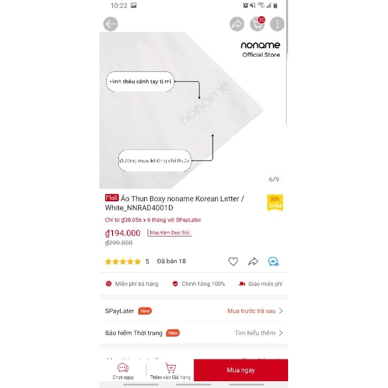 Thun no.name | trắng 169