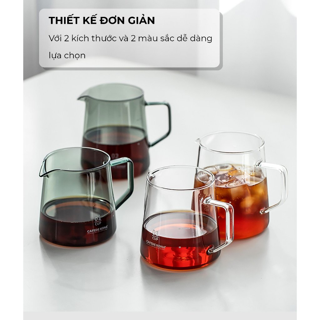 Volcano Bình thuỷ tinh phục vụ cà phê CAFEDE KONA