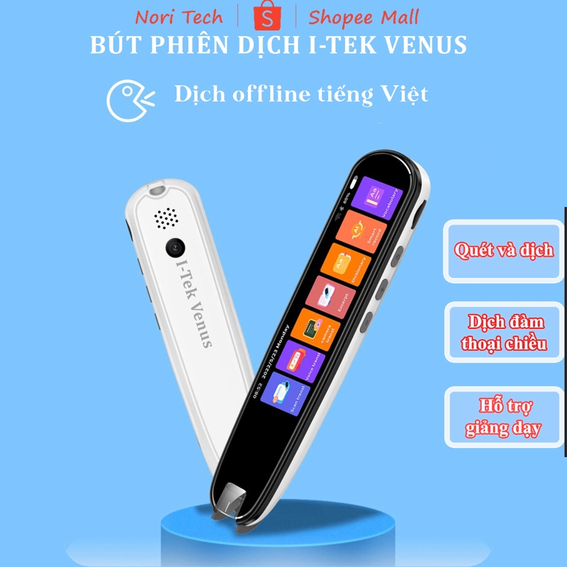 Bút Phiên Dịch Thông Minh Itek Venus Sử Dụng Được Offline Máy phiên dịch Đa Ngôn Ngữ Ra Tiếng Việt