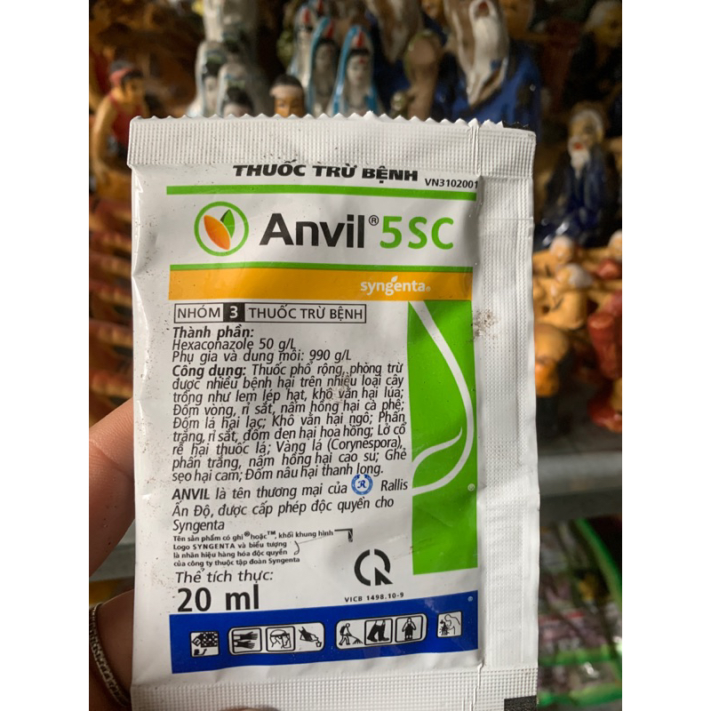 Thuốc trừ nấm bệnh hoa hồng Anvil 5SC chính hãng Syngenta (20ml)
