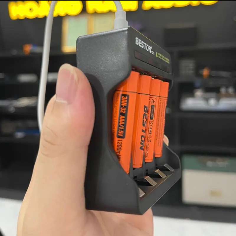 Combo sạc và pin 1.5v pin sạc AA AAA 1.5v dung lượng cao