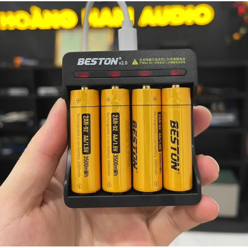 Combo sạc và pin 1.5v pin sạc AA AAA 1.5v dung lượng cao