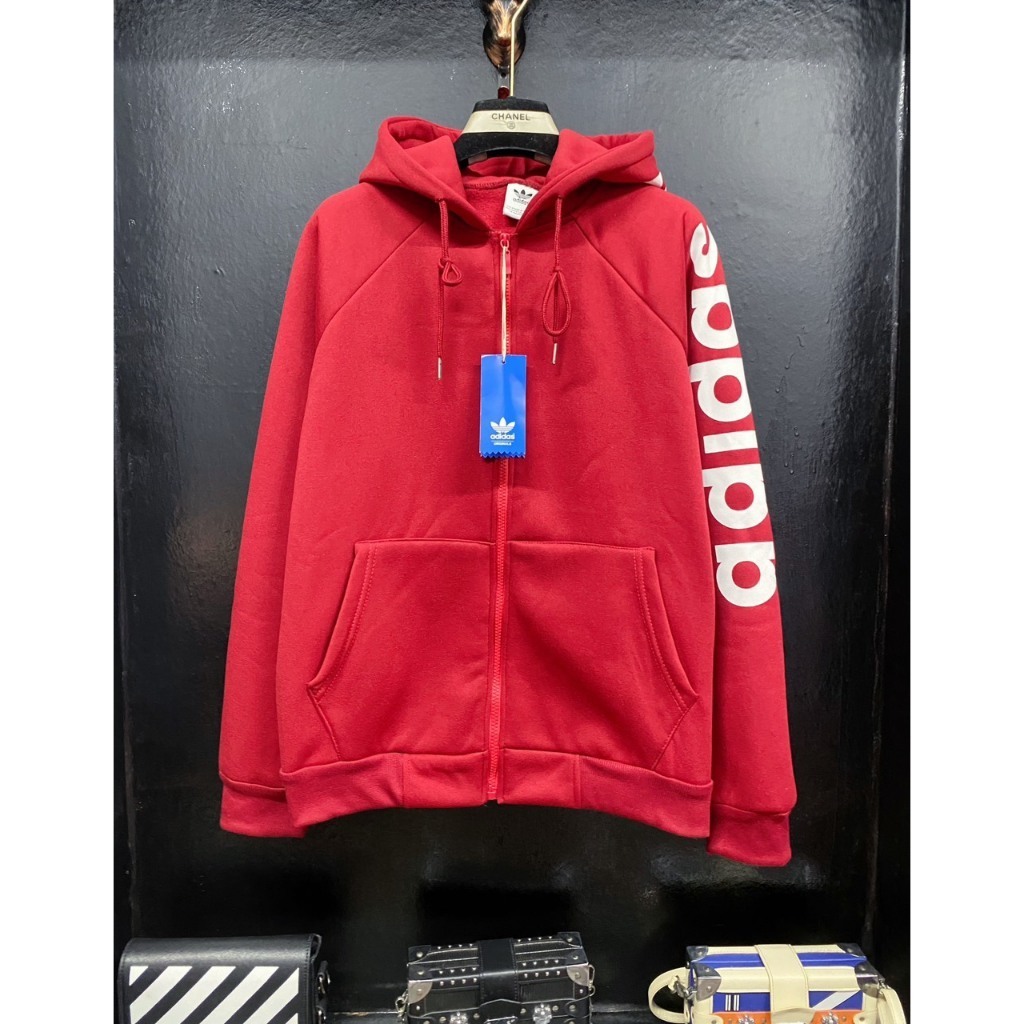 Áo Khoác Hoodie khóa adi.das Họa Tiết INn Chữ Sắc Nét , Áo Hoodie khóa Chất Liệu Vải Nỉ Siêu Hot 2023