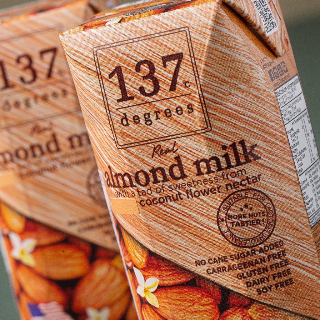 Sữa Hạnh Nhân Nguyên Chất 137 Degrees 180ml  Nhập Khẩu Thailand