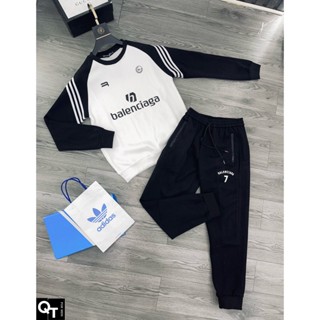 Bộ quần áo mùa đông nam chất nỉ bông phong cách trẻ trung