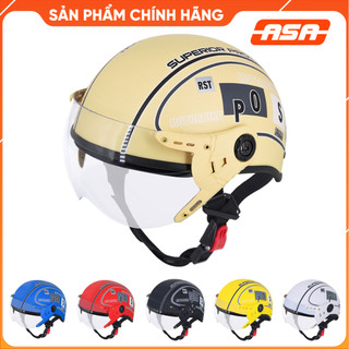 Mũ bảo hiểm nửa đầu VARO Spo nhiều màu có Kính càng cao cấp