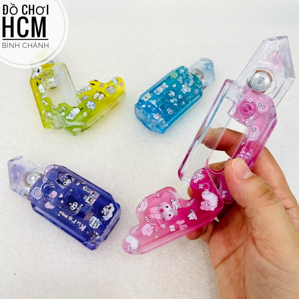 Đồ chơi dao vô tri phát sáng mini gấp gọn nhiều hoạ tiết giúp giảm căng thẳng, xả stress, dao nhựa