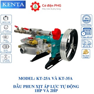  Đầu rửa xe cao áp TỰ ĐỘNG công suất 1HP và 2HP KENTA GEMAS chuyên dùng xịt rửa xe phun xịt trừ sâu 