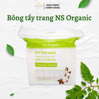 Bông Tẩy Trang NS Organic Vuông Cotton 180 Miếng Dạng Vuông Siêu Mềm Mịn An Toàn Cho Da Nhạy Cảm
