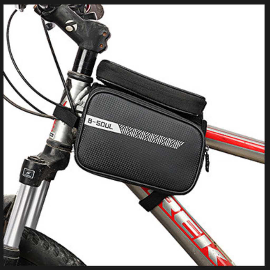 Túi treo sườn xe đạp thể thao để điện thoại hàng cao cấp, Túi đeo khung ghi đông trước đựng dụng cụ chống nước