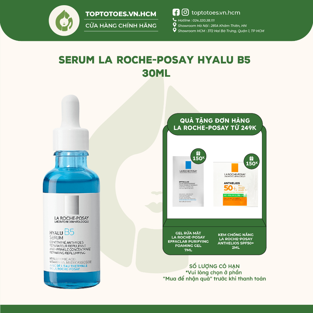 Serum La Roche-Posay Hyalu B5 phục hồi, tái tạo da chuyên sâu 30ml