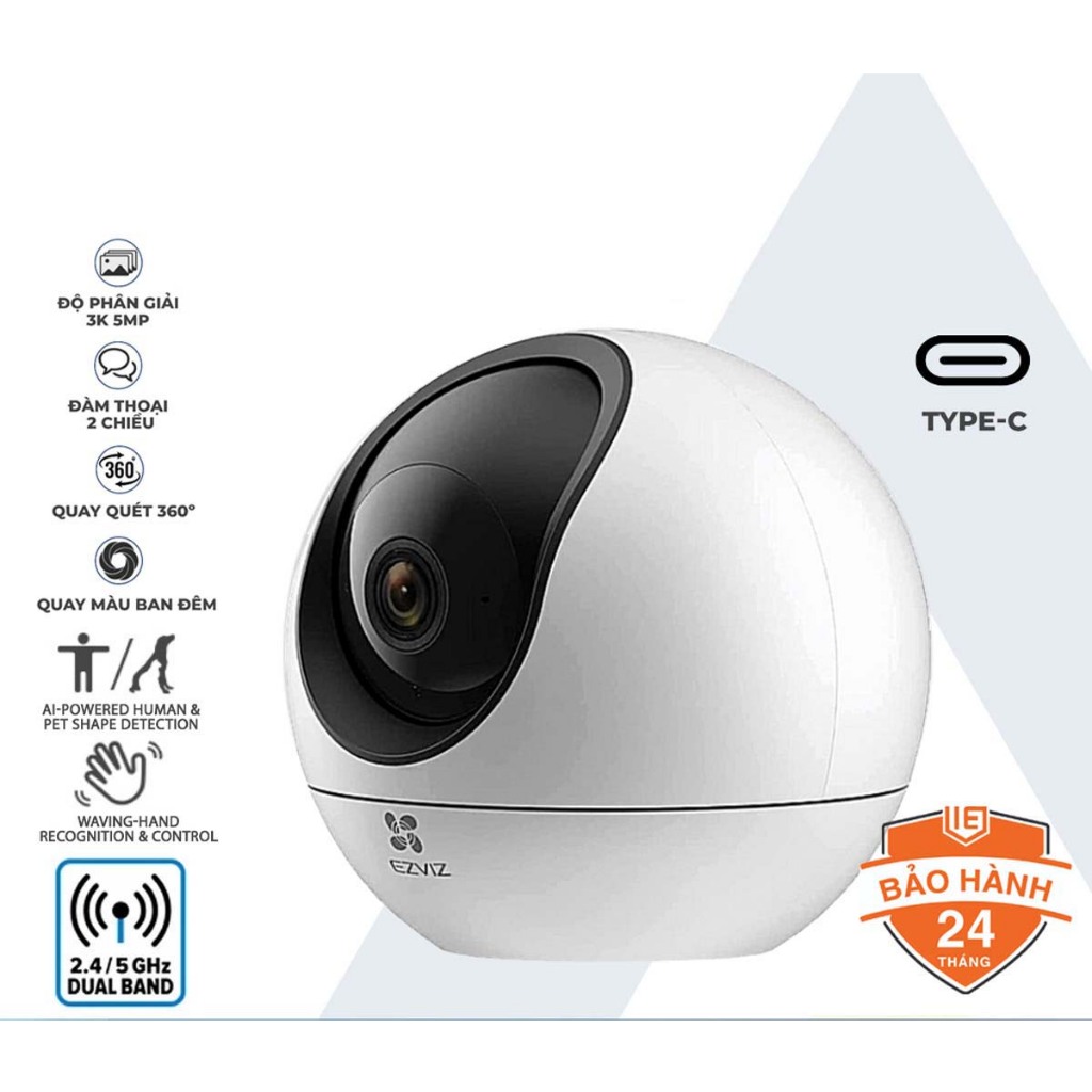 Camera WiFi Quay Quét 5MP EZVIZ H6 3K