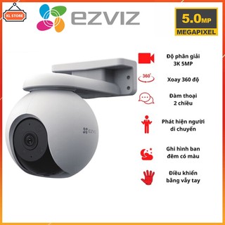 Camera wifi quay quét ngoài trời ezviz h8 pro 3k 5mp