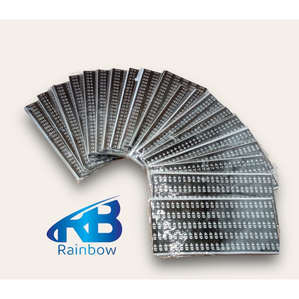 Miếng tem dán size giày dép