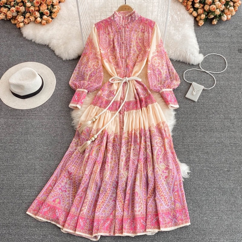 Đầm maxi vintage dáng dài