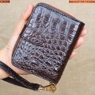 Ví Nữ Cầm Tay Da Cá Sấu Konavis Size 11.5*9.5*3.5 Cm || Dòng Nhỏ Gọn Để Tiền Thẳng. Chính Hãng Konavis