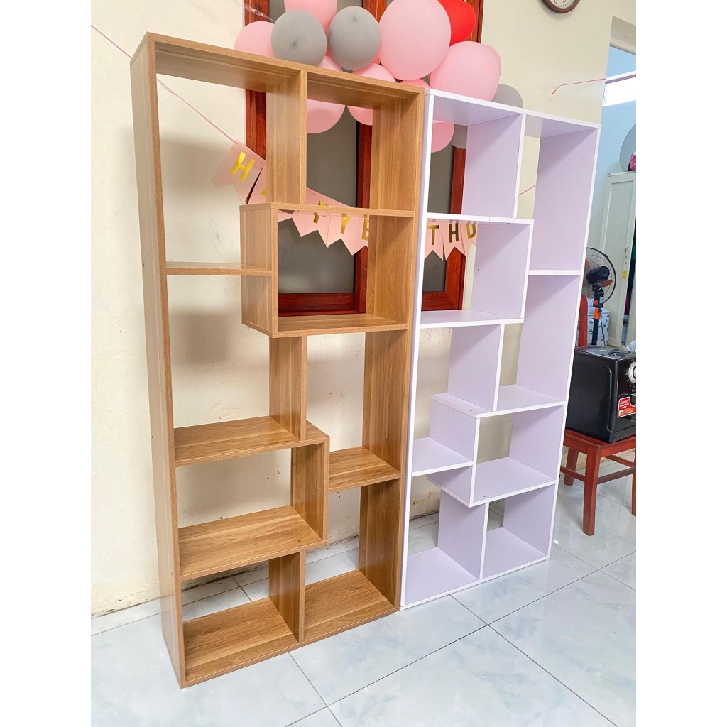 Kệ Sách Nhiều Ngăn 💖𝐅𝐑𝐄𝐄 𝐒𝐇𝐈𝐏💖 Kệ Sách Để Sàn Nhiều Ngăn, Giá Kệ Hình Chữ U