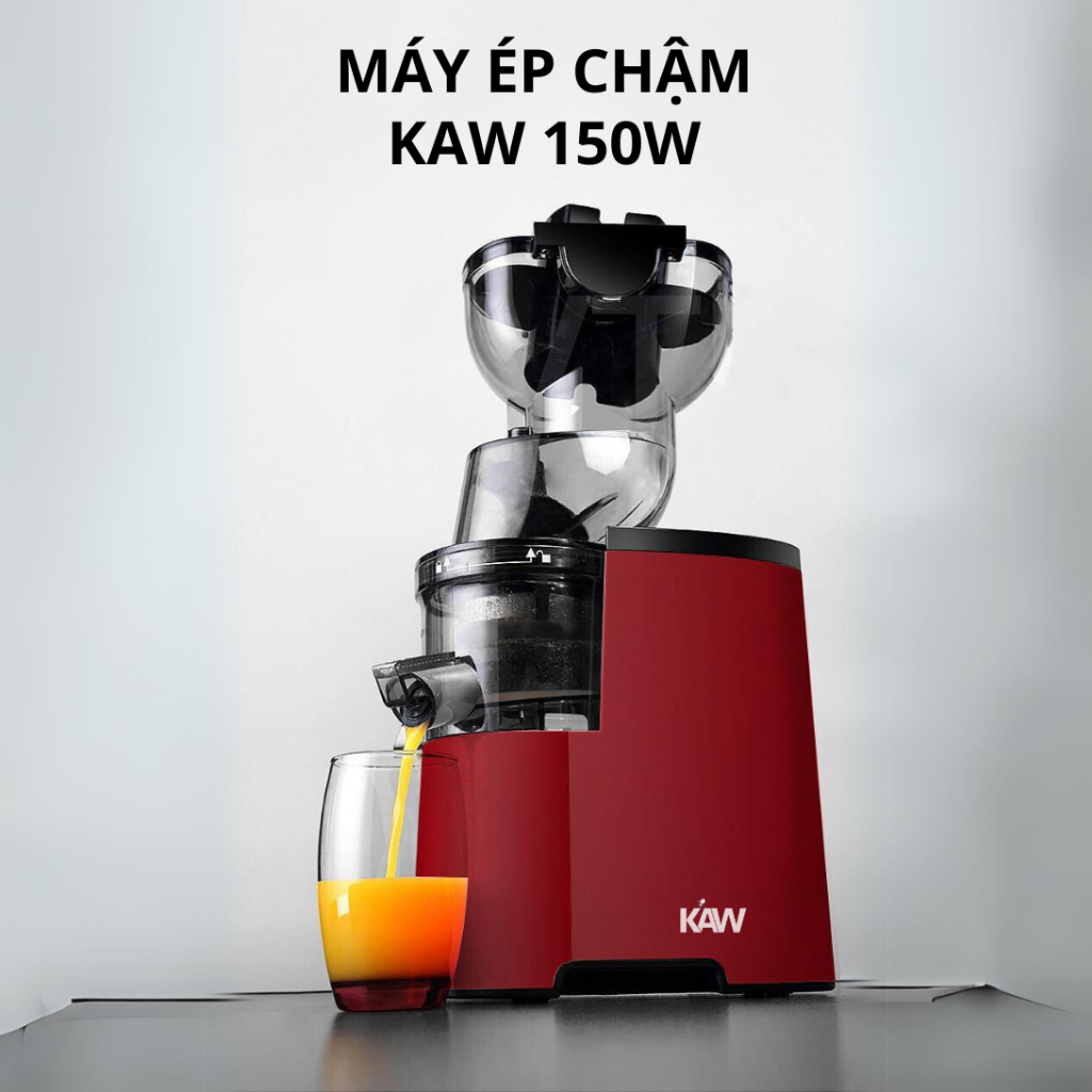 Máy Ép Chậm Công Nghiệp KAW Công Suất 150W, Ép Hoa Quả Trái Cây, Hàng Chính Hãng, Bảo Hành 12 Tháng