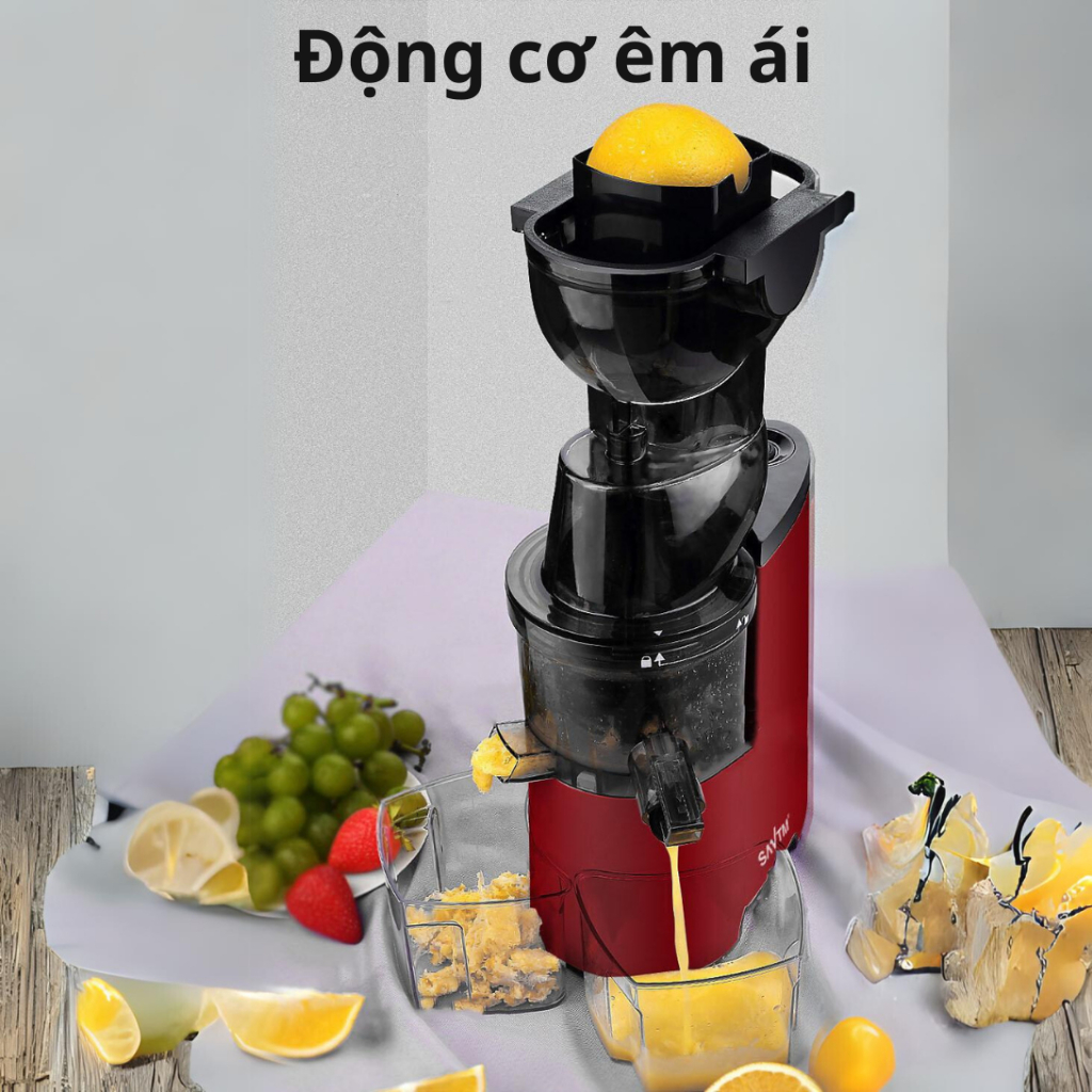 Máy Ép Chậm Công Nghiệp KAW Công Suất 150W, Ép Hoa Quả Trái Cây, Hàng Chính Hãng, Bảo Hành 12 Tháng