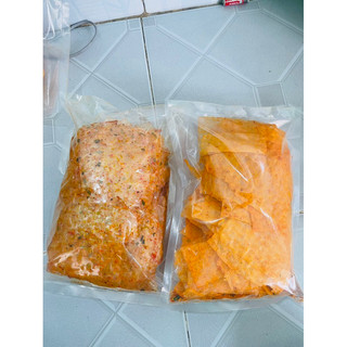 Combo 2 bịch 600g. 300g phô mai sữa, 300g sate tôm