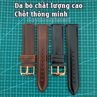 Dây Da Đồng Hồ Da Bò Thật Kiểu Daniel_DW dùng chốt thông minh