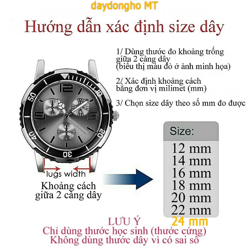 Dây Da Đồng Hồ Da Bò Thật Kiểu Daniel_DW dùng chốt thông minh