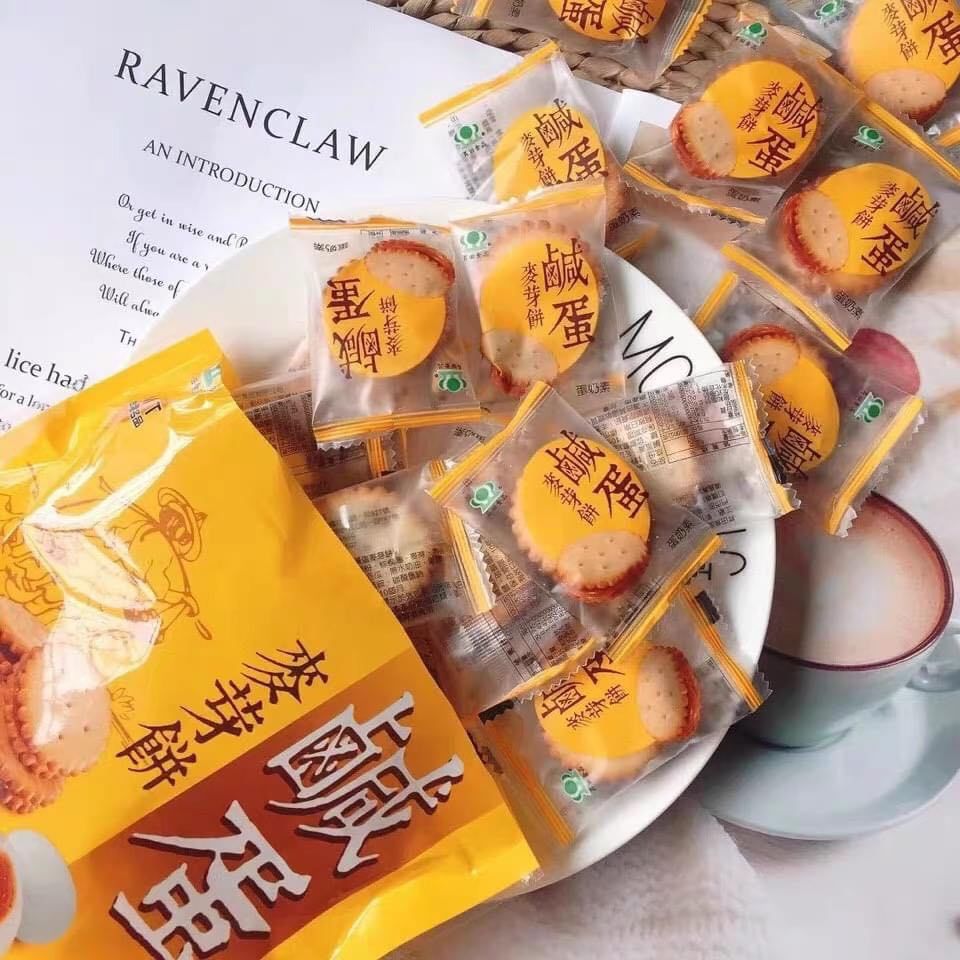 Bánh quy trứng muối Đài Loan gói 180g- 500g