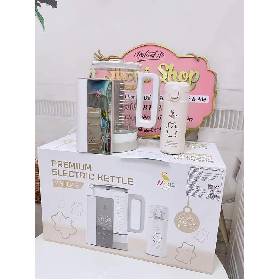 Bình Đun Nước Pha Sữa Cao Cấp Phiên Bản "Premium" Moaz Bébé MB043