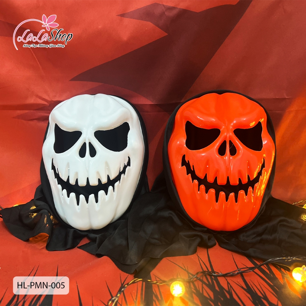 [HỎA TỐC] Mặt nạ hóa trang lễ hội Halloween kinh dị Lala - Phụ kiện mặt nạ, áo choàng, nón phù thủy Halloween