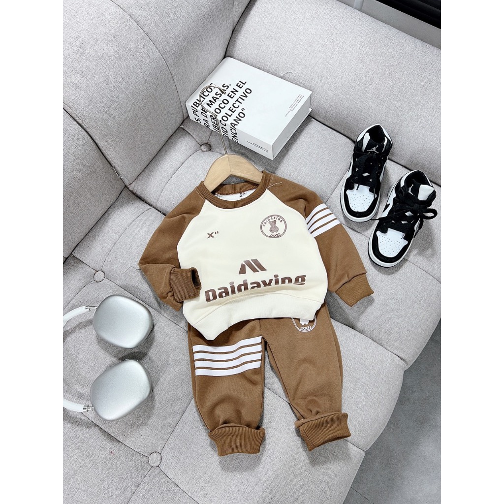 Bộ Thu Đông Bé Trai, Bộ Nỉ 2 Da Balda Vải Dày Form Đẹp Cho Bé Từ 8 - 18kg