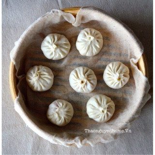 Khăn vải hấp bánh bao, màn thầu: lót, phủ bánh