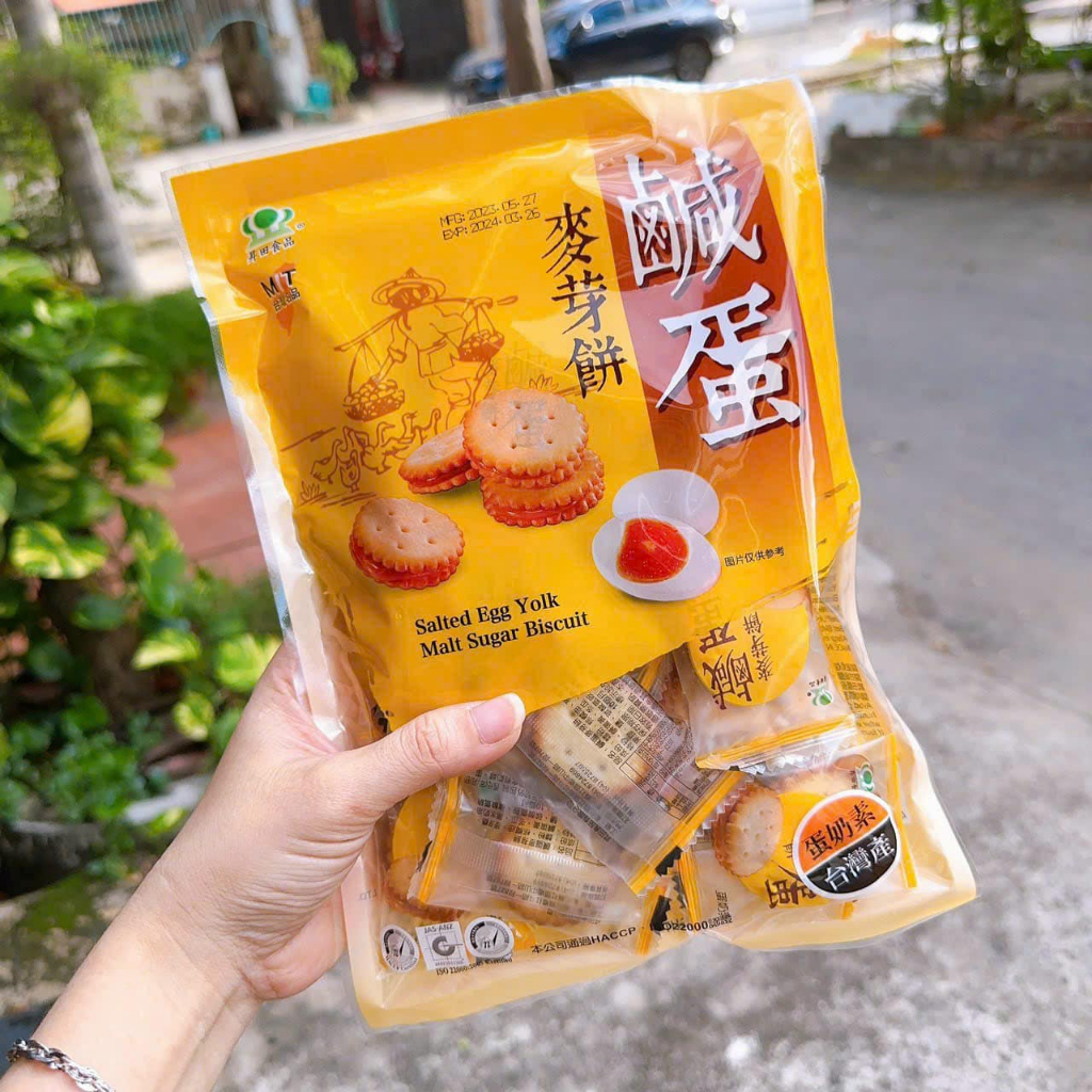 Bánh quy trứng muối Đài Loan gói 180g- 500g