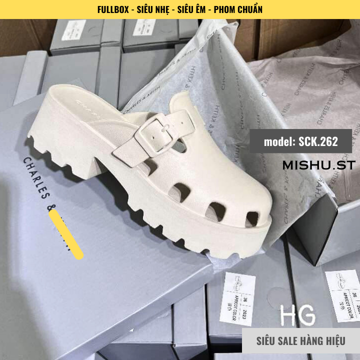 Dép sục bánh mì nữ đế cao TREND loại hộp cao cấp